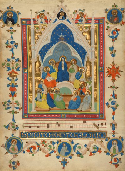 Pentecost from the Laudario of Sant